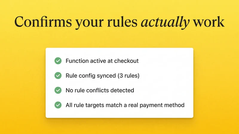 Payment Rules: Hide & Rename