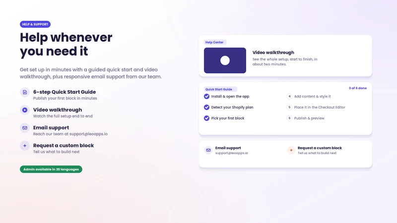 LEO ‑ Checkout Customizer