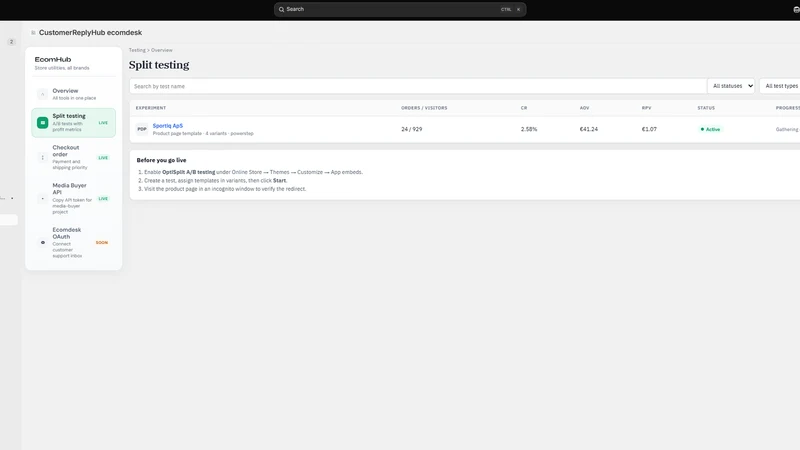 EcomHub Utility