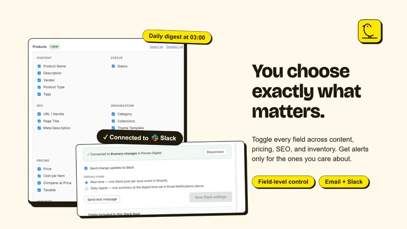 Catalog Canary