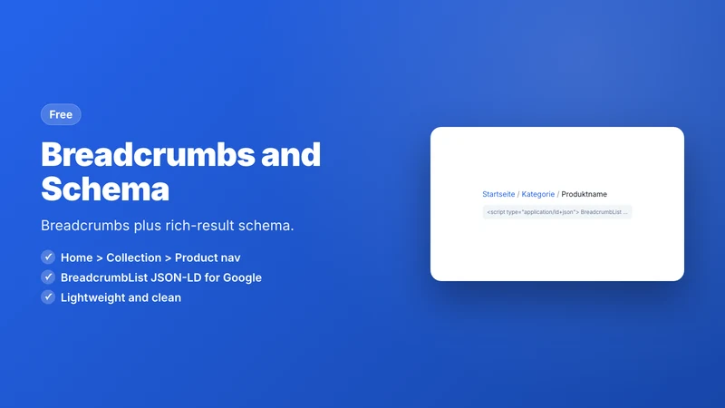 Breadcrumbs & Schema