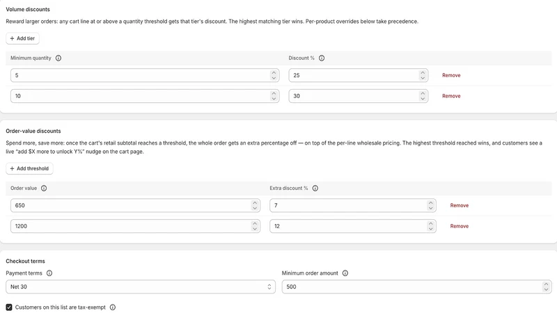 Draper: B2B Wholesale Pricing