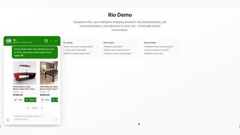 Rio Ai ‑ Shopping Assistant