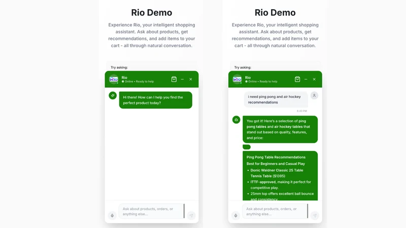 Rio Ai ‑ Shopping Assistant