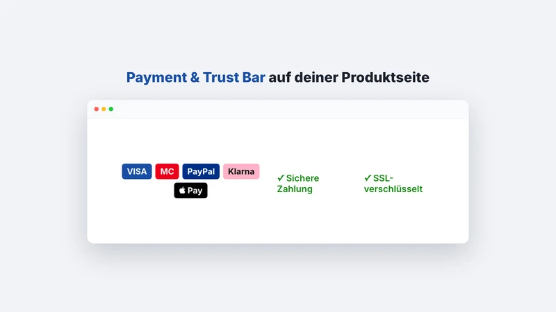 Payment & Trust Bar