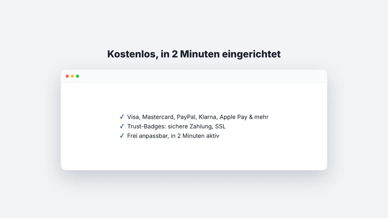 Payment & Trust Bar