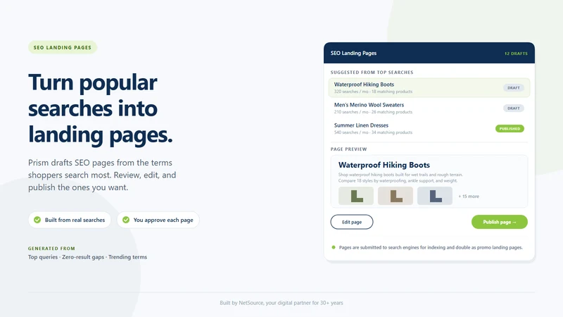 NetSource Prism Search
