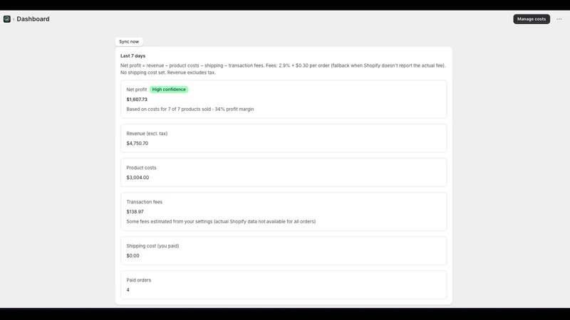 ClearView: Profit Analytics