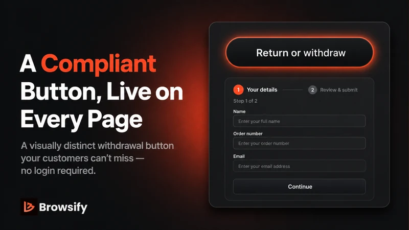 Browsify: EU Withdrawal Button