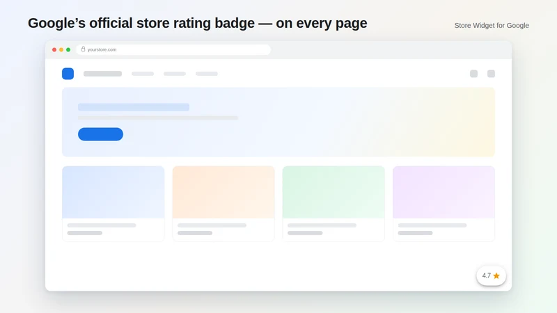 Store Widget for Google