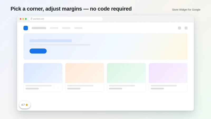 Store Widget for Google
