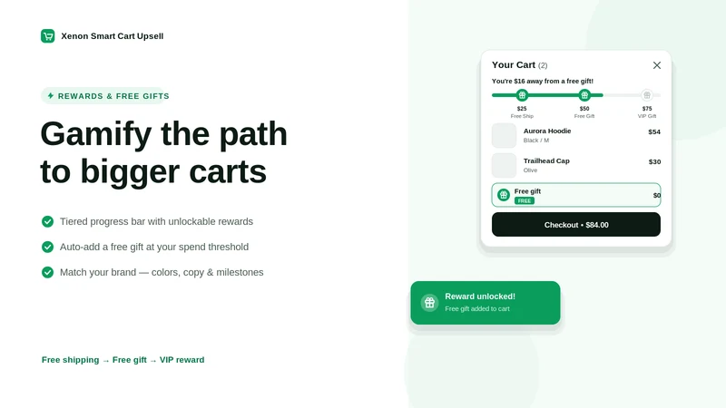 Xenon Smart Ai Cart And Upsell