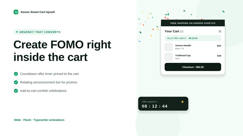Xenon Smart Ai Cart And Upsell