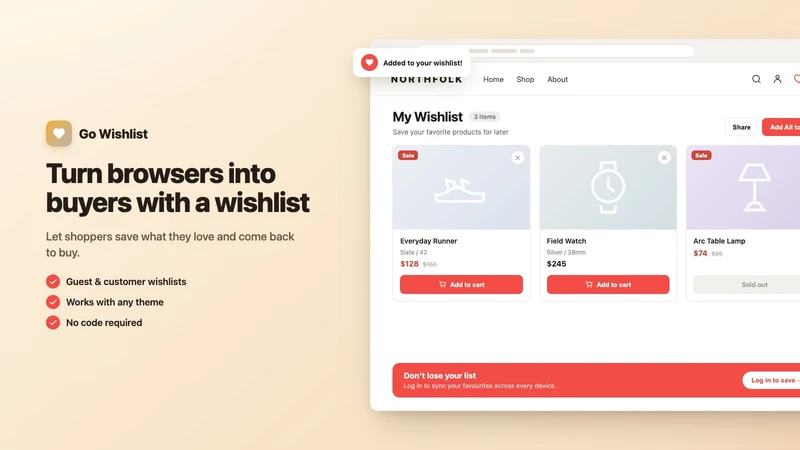 Go Wishlist Plus: Save & Share