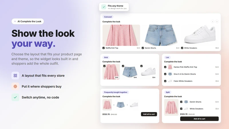 Vensa: AI Complete the Look