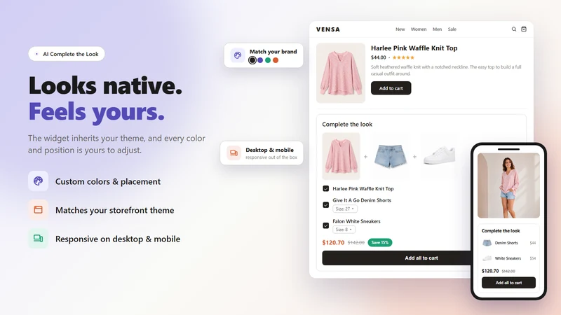 Vensa: AI Complete the Look