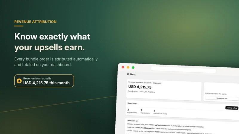 UpNest: Upsell & Trust Badges