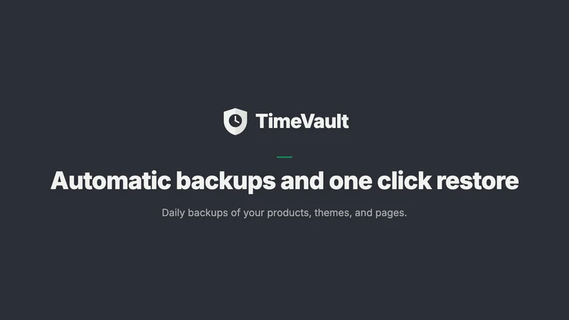 TimeVault Backup & Restore