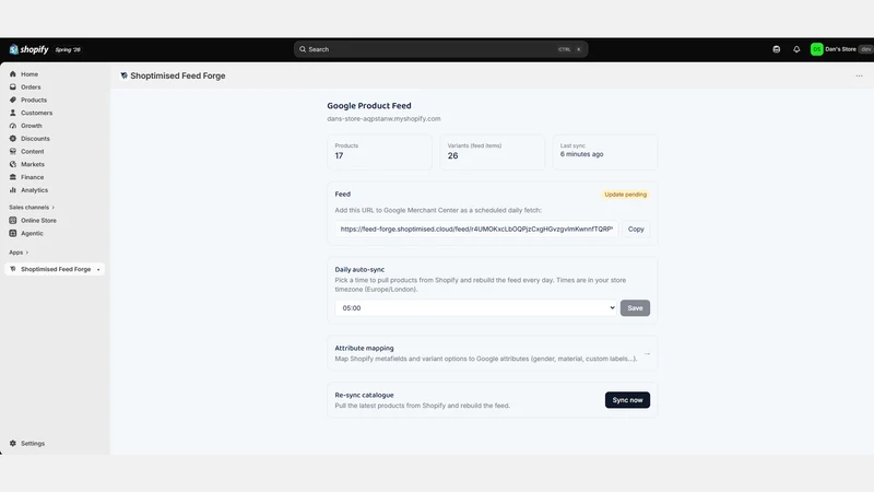 Shoptimised Feed Forge