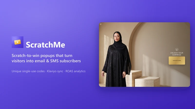 ScratchMe ‑ Popup Email & SMS