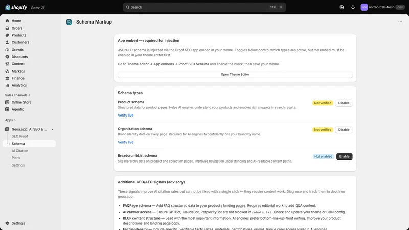 Geoa.app AI SEO & AEO on Auto