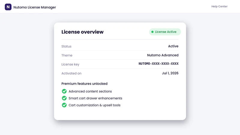 Nutomo License Manager