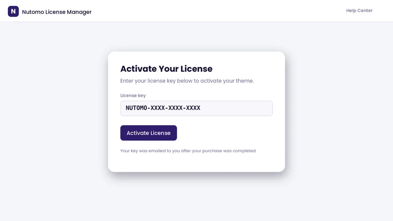 Nutomo License Manager