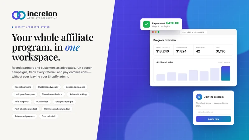 Increlon Affiliate Marketing