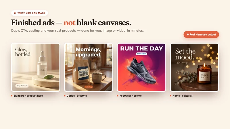 Hermoso: AI Photo & Video Ads