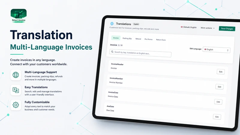 Invoice PDF & Mail Generator