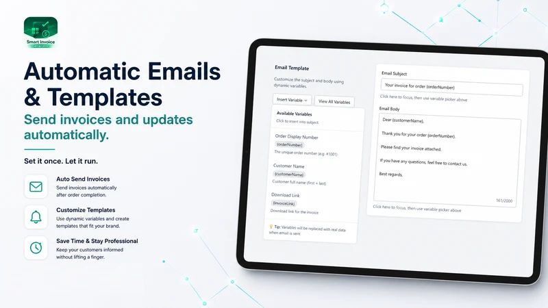 Invoice PDF & Mail Generator