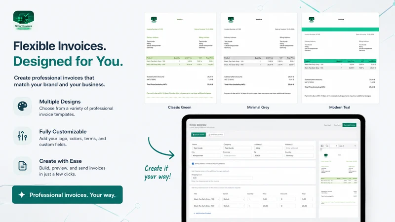 Invoice PDF & Mail Generator