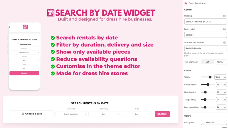 The Dress Rental App