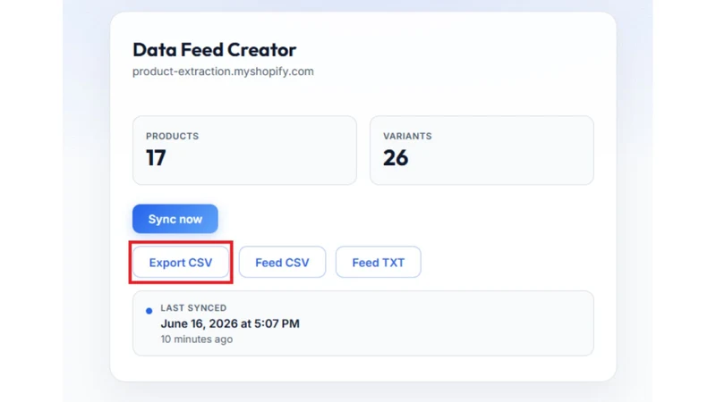 Data Feed Experts Feed Creator