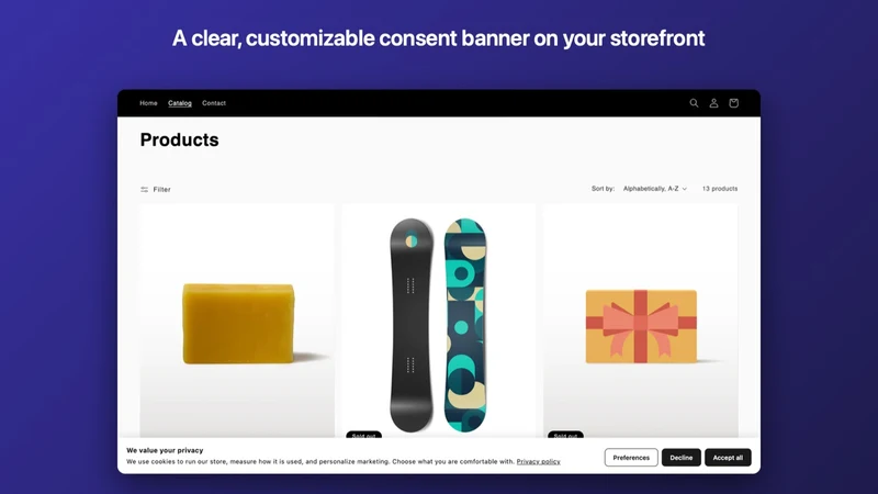 ConsentProof: GDPR Cookie Bar