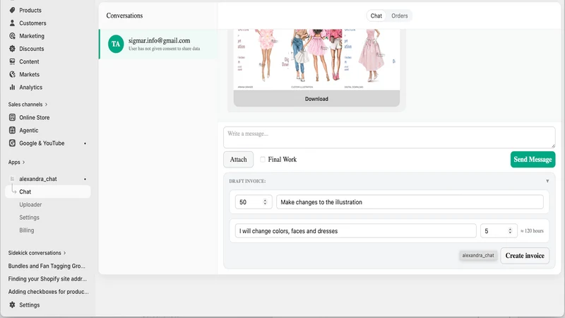 Commision Pro: Chat & Files