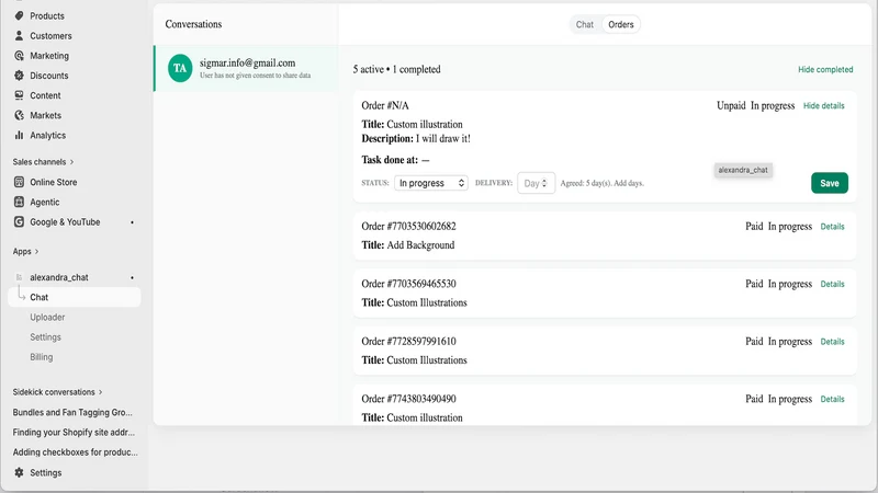 Commision Pro: Chat & Files