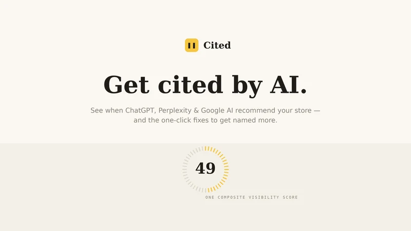 Cited — AI Visibility (GEO)