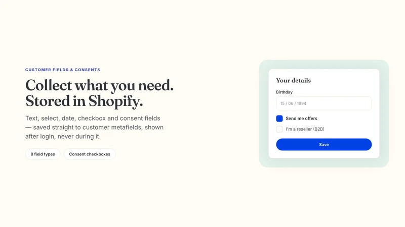AccountCraft Customer account