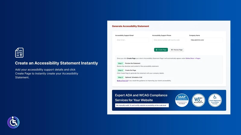 Accessibility Statement Pro