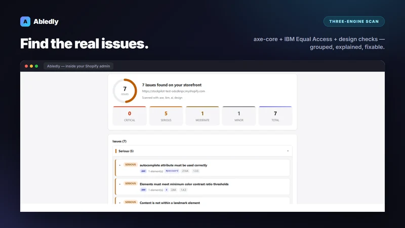 Abledly: Accessibility Audit