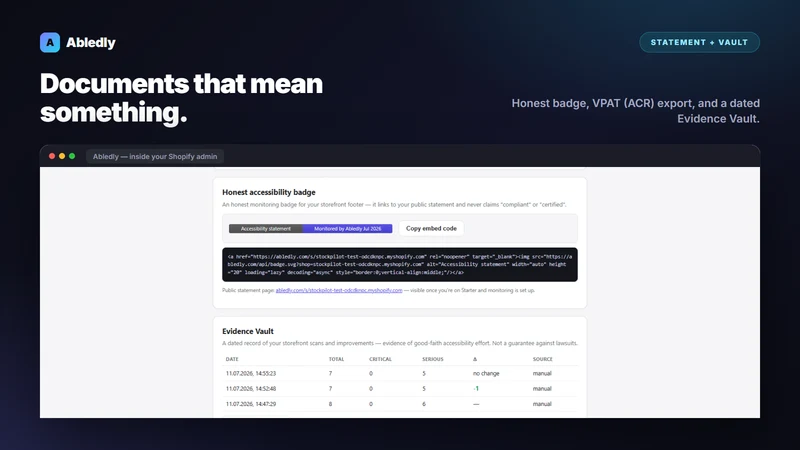 Abledly: Accessibility Audit