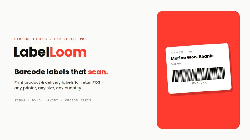 LabelLoom ‑ Barcode Labels