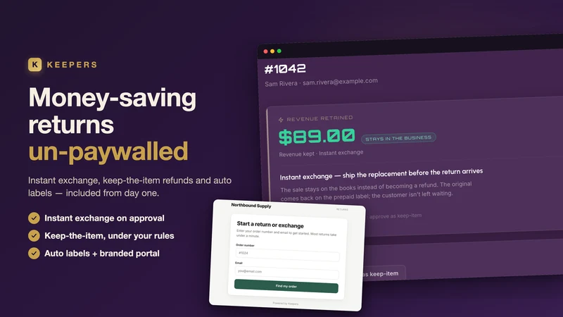 Keepers — Returns & Exchanges