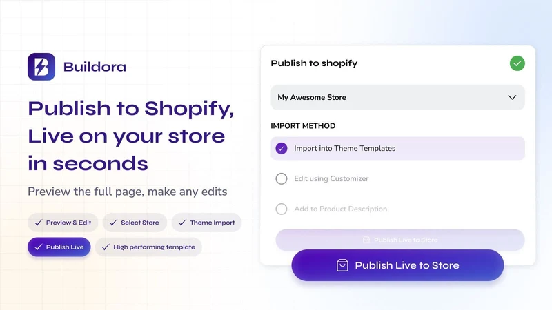 Buildora ‑ AI Page Builder
