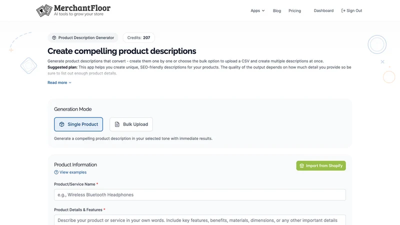 Merchant Floor
