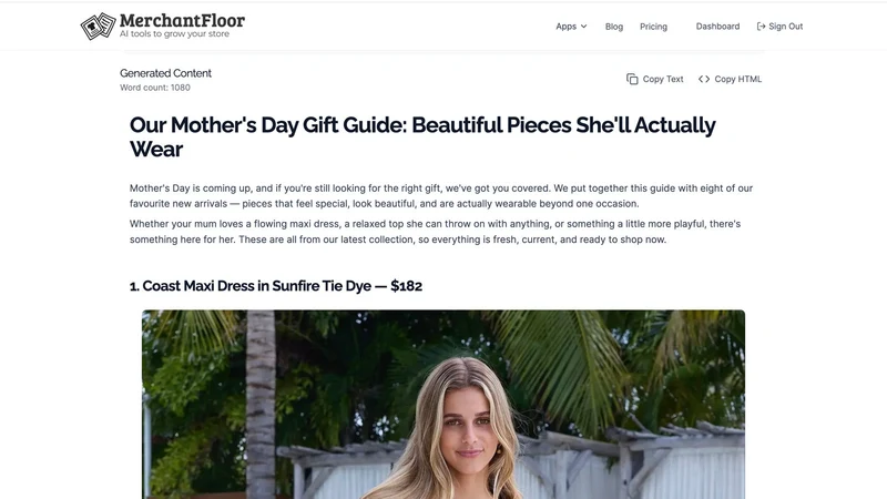 Merchant Floor