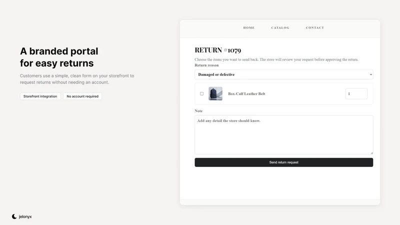 Jelonyx Returns & Exchanges