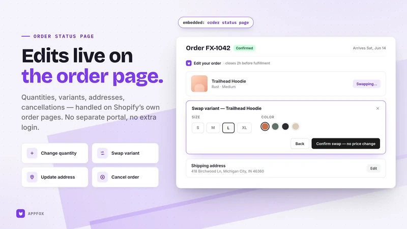 Appfox Order Editing & Upsell