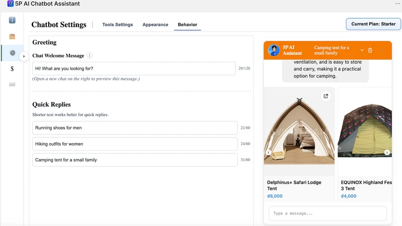 5P AI Chatbot Assistant